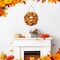 Hello Fall Rustic Wooden Wreath Autumn Wreath for Front Door Welcome Sunflower and Pumpkin Wooden Door Sign Maple Leaves and Berry Door Decorations for Porch Outdoor Front Door